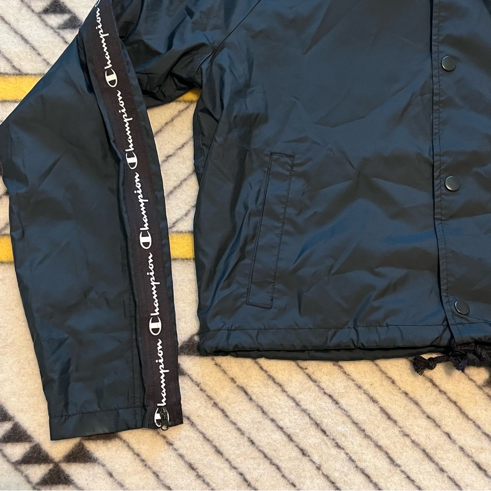 Champion Cropped Nylon Button Down Jacket - image 2